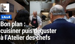 À Lille, L’Atelier des chefs, pour apprendre à cuisiner et déguster pendant la pause dej’