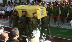 Funérailles d'un commandant militaire du Hezbollah assassiné