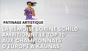 Lorine Schild (Reims) sur orbite européenne en patinage artistique