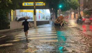 Brésil: fortes pluies à Sao Paulo