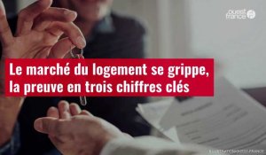 VIDÉO. Le marché du logement se grippe, la preuve en trois chiffres clés