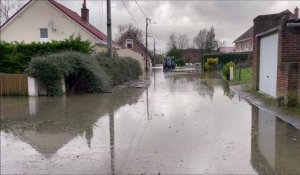 Saint-Floris : 1m50 d'eau recouvre la rue de la Lys