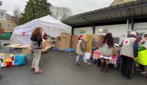 À Saint-Omer, La Croix-Rouge a distribué des centaines de colis de Noël