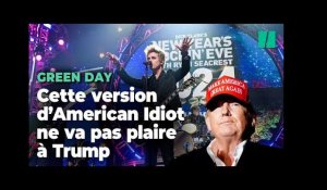 Green Day change les paroles de son tube et tacle Trump en plein show du Nouvel An