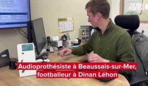 VIDÉO. Audioprothésiste le jour, footballeur le soir à Dinan Léhon, Victor Lefebvre affrontera Reims