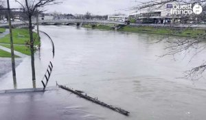 VIDÉO. Champs inondés, chemins fermés... À Saint-Lô et ses alentours, la Vire est en crue