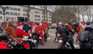 A Calais, plus de 500 motards présents au défilé des pères Noël