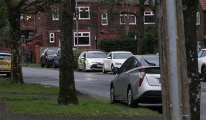 Manchester: images de la rue où Alex Batty doit séjourner après son retour au Royaume-Uni