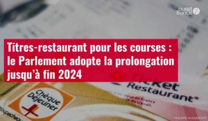 VIDÉO. Titres-restaurant pour les courses : le Parlement adopte la prolongation jusqu’à fin 2024