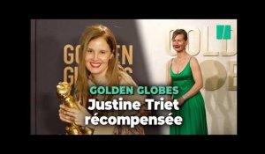 Aux Golden Globes, Justine Triet remercie Sandra Hüller d'avoir créé "une femme complexe"