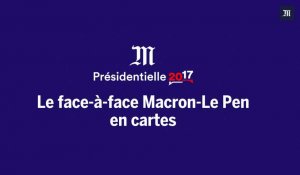 Premier tour : le face-à-face Macron - Le Pen en cartes