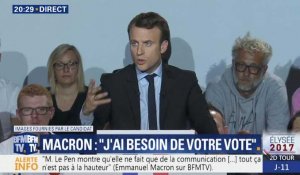 Selon Emmanuel Macron, Mélenchon n'est "pas à la hauteur" depuis dimanche