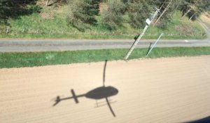 Inspection du réseau électrique en hélicoptère 