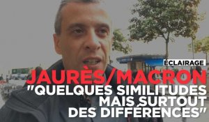 Macron sur les terres de Jaurès : "Quelques points communs mais surtout beaucoup de différences"