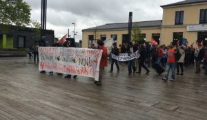 Guingamp : manifestation avant le procès loi Travail