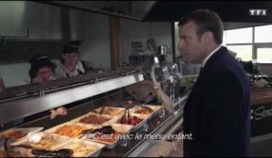 Emmanuel Macron veut manger un cordon bleu "dans le menu enfant"