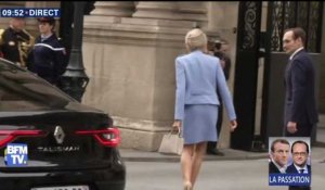 L'arrivée de Brigitte Macron