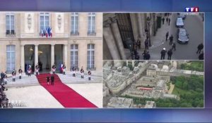 Passation : l'image étonnante de Hollande au balcon