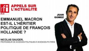 Emmanuel Macron est-il l'héritier politique de François Hollande ?