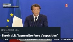 Législatives 2017 : François Baroin : "Nos élus porteront la responsabilité essentielle d'incarner la première force d'opposition" 