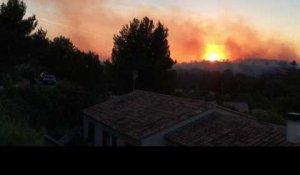 Feu de Martigues : intervention des Canadair