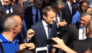 Emmanuel Macron en visite