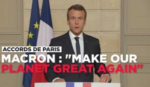 Le message de Macron aux Américains : "Make our planet great again"