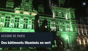 Accord de Paris : des bâtiments illuminés de vert pour protester contre Donald Trump