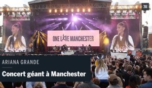 Ariana Grande donne un concert géant à Manchester deux semaines après l'attentat