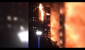 Londres : un gigantesque incendie ravage une tour de 24 étages, 200 pompiers sur place (vidéo)