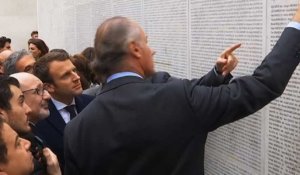 Paris: Macron visite le Mémorial de la Shoah