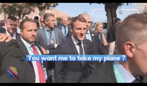 Emmanuel Macron imite Jacques Chirac au G7, la vidéo hilarante 