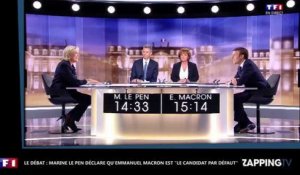 Le Débat : Marine Le Pen déclare qu'Emmanuel Macron est "le candidat par défaut" (Vidéo)