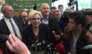 Déplacement houleux en Bretagne pour Marine Le Pen