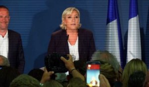 Marine Le Pen parle d'une "abstention catastrophique"