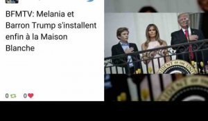 Melania et Barron Trump s'installent enfin à la Maison Blanche
