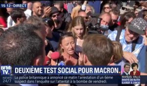 Emmanuel Macron au contact de la population à Marseille