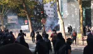 Incidents en marge de la manifestation à Paris contre les ordonnances Macron