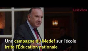 Une campagne de com du Medef irrite l'Education nationale