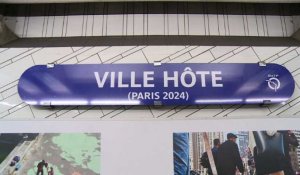 La station de métro Hôtel de Ville à Paris célèbre les JO 2024