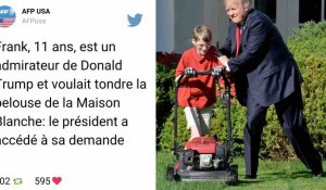 Donald Trump invite un garçon de 11 ans qui voulait tondre la pelouse de la Maison Blanche