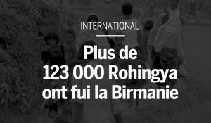 Plus de 123 000 réfugiés Rohingya ont fui la Birmanie