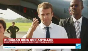 REPLAY - Discours d''Emmanuel Macron à Pointe-à-Pitre après le passage de l''ouragan Irma aux Antilles