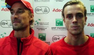 Coupe Davis 2017 - BELAUS - Ruben Bemelmans et Arthur De Greef sur la 14e remontada de la Belgique