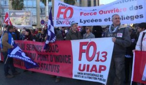 Réformes de E. Macron: de nouvelles manifestations à Marseille