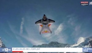Deux amis passionnés de wingsuit relèvent un incroyable défi en plein ciel (vidéo)