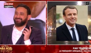 Baba Noël : Cyril Hanouna souhaite l'anniversaire d'Emmanuel Macron en direct (Vidéo)