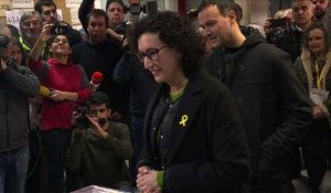 Catalogne: l'indépendantiste Rovira vote dans le fief de Vic