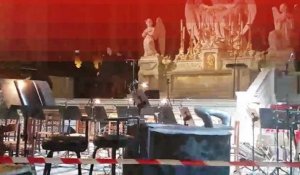 Johnny Hallyday : préparatifs pour la cérémonie religieuse en l'église de la Madeleine