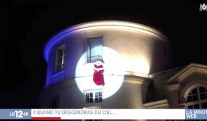 Le Père Noël fait une chute de plusieurs mètres à Clamart - ZAPPING ACTU HEBDO DU 09/12/2017